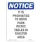 Signmission OSHA Notice, 7" Height, It Is Prohibited To Move Park Sign, 7" X 5", Portrait OS-NS-D-57-V-13735 - alternate 1